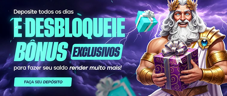 Bônus exclusivos em depósitos diários
